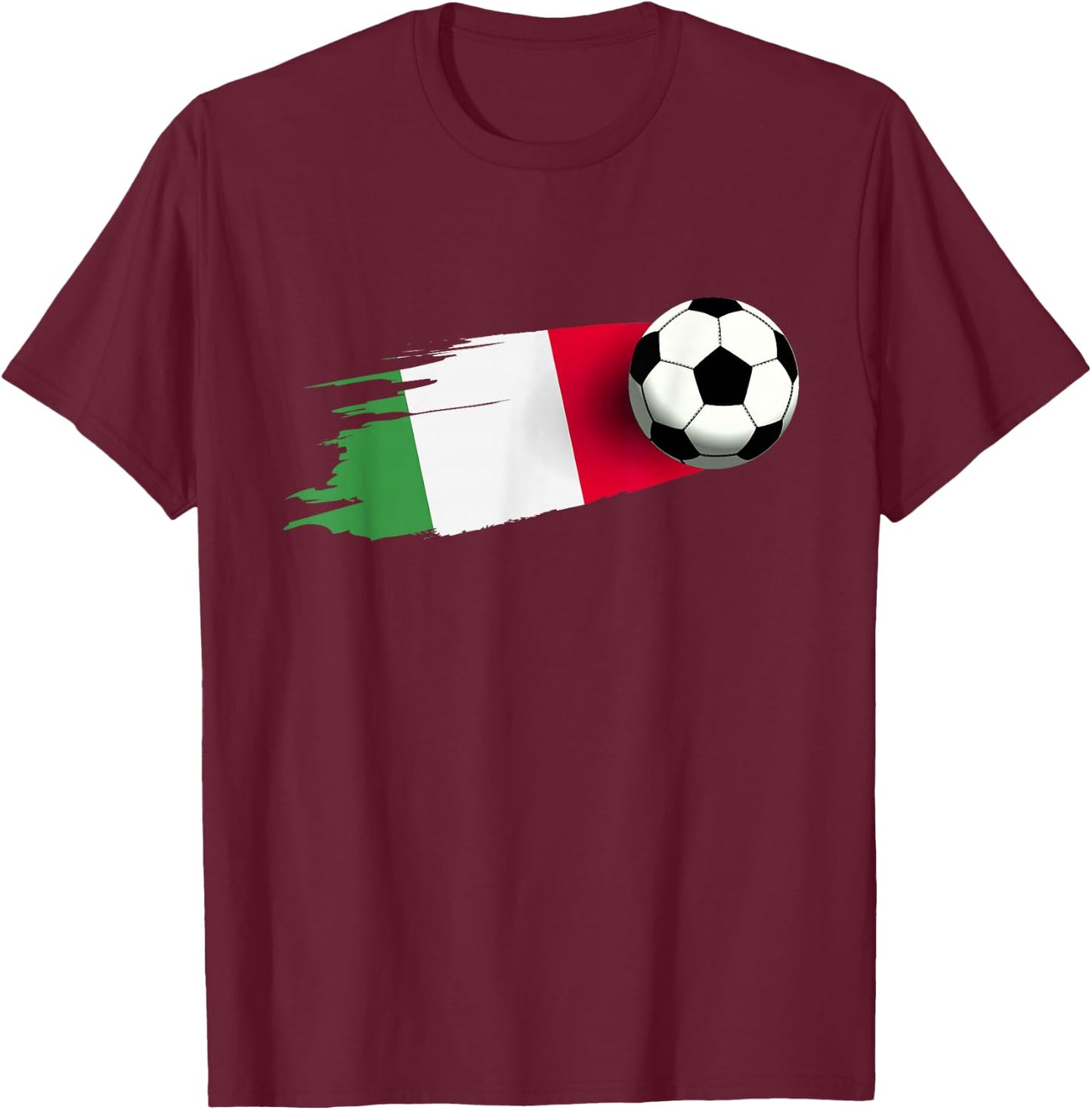 Italy Flag Jersey Italian Soccer Team Italian T-Shirt - T-Shirt | Maroon