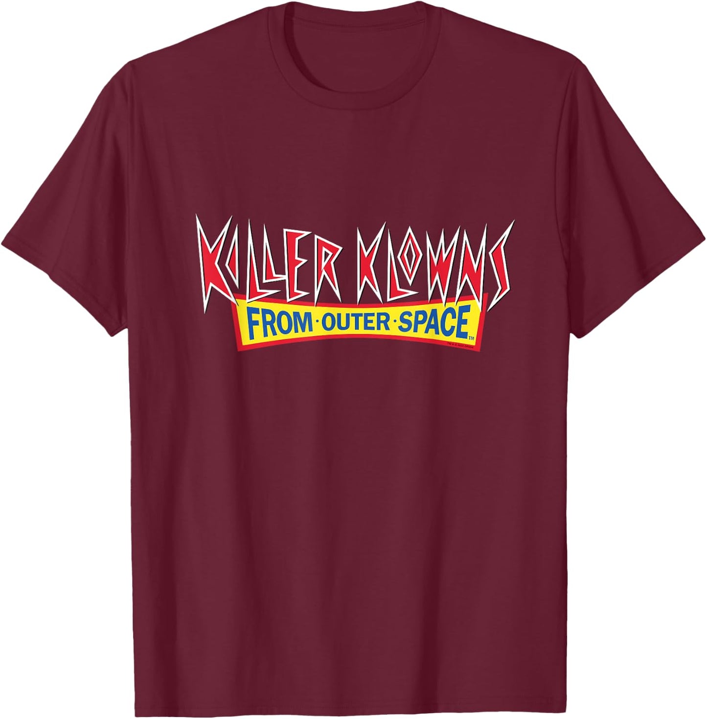 Killer Klowns from Outer Space Logo T-Shirt - T-Shirt | Maroon