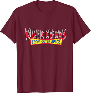 Killer Klowns from Outer Space Logo T-Shirt - T-Shirt | Maroon