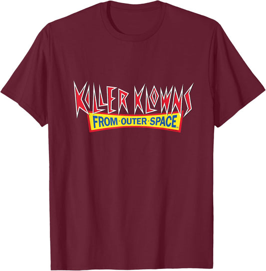 Killer Klowns from Outer Space Logo T-Shirt - T-Shirt | Maroon