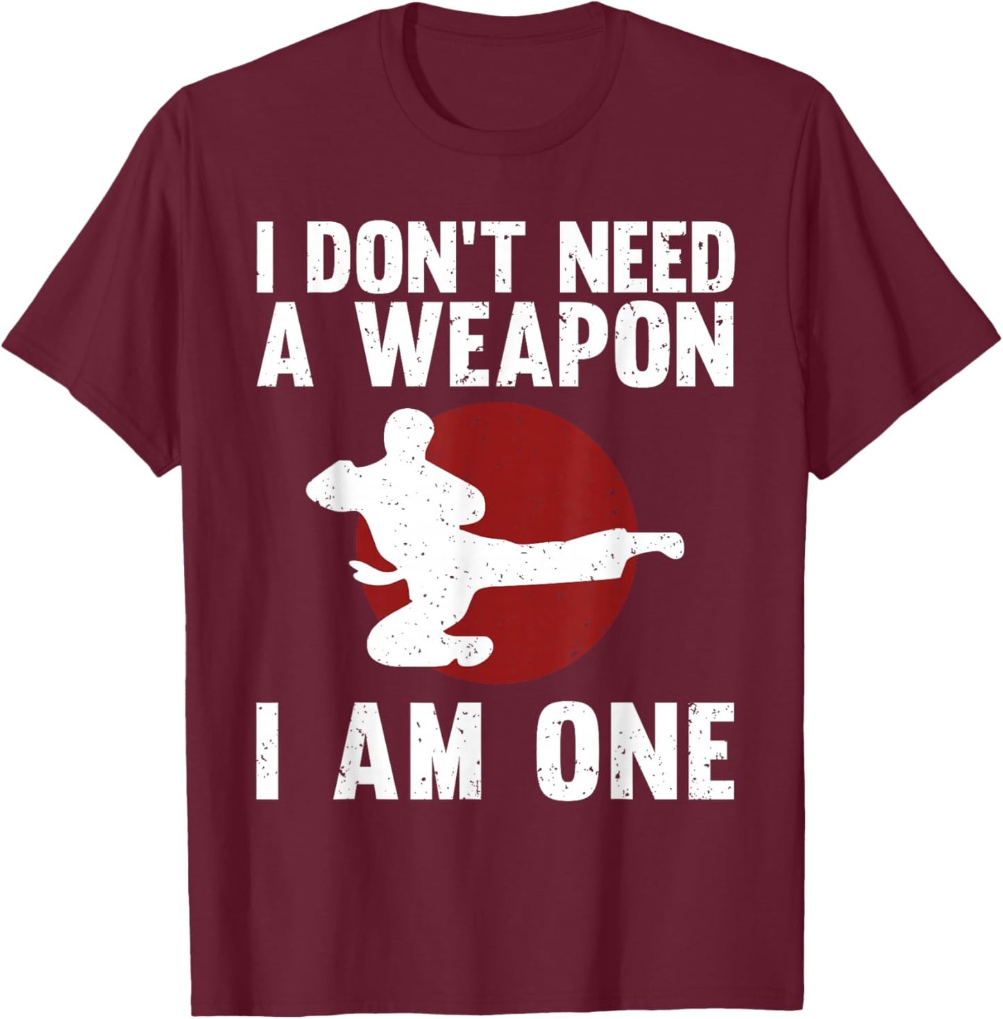 Funny Karate Women Karate Black Belt Martial Arts T-Shirt - T-Shirt | Maroon