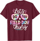 School Field Day Tie Dye Field Day teachers Kids T-Shirt - T-Shirt | Maroon