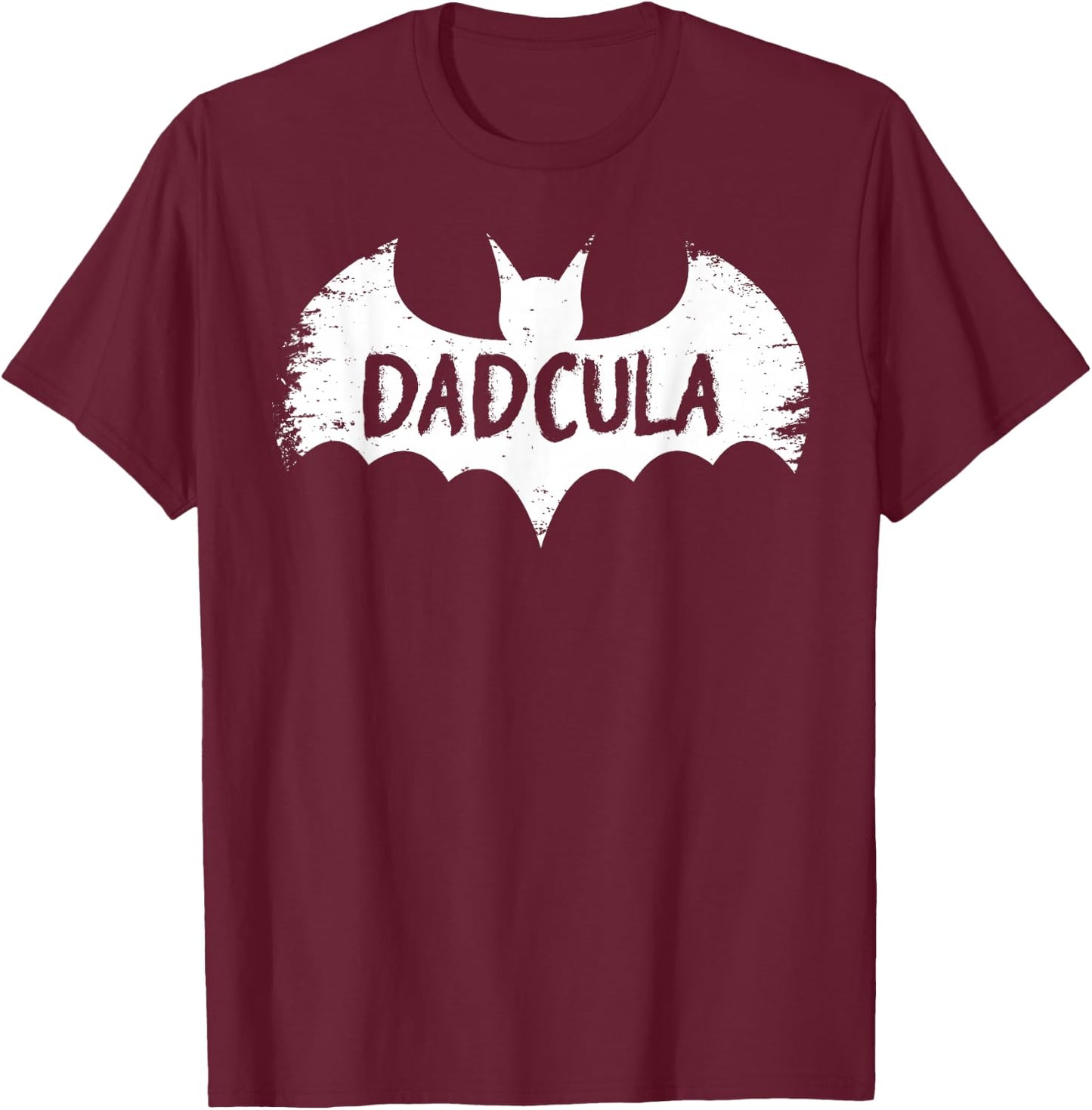 Papa Dadcula Dad Vampire Daddy Funny Halloween Father T-Shirt - T-Shirt | Maroon