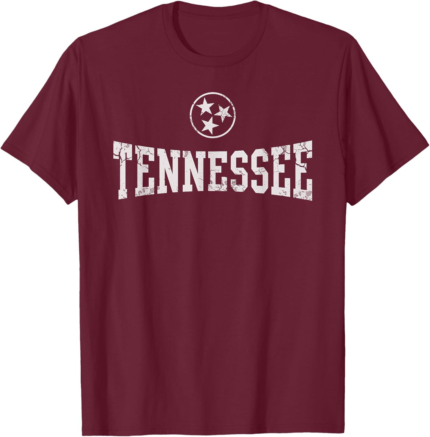Tennessee State Flag Home Tennessean Distressed Orange T-Shirt - T-Shirt | Maroon