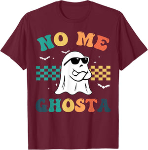 No Me Ghosta Funny Mexican Halloween Ghost T-Shirt - T-Shirt | Maroon