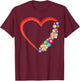 Bingo Player Heart T-Shirt - T-Shirt | Maroon