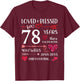 Loved And Blessed For 78 Years Old 78th Birthday Mothers Day T-Shirt - T-Shirt | Maroon