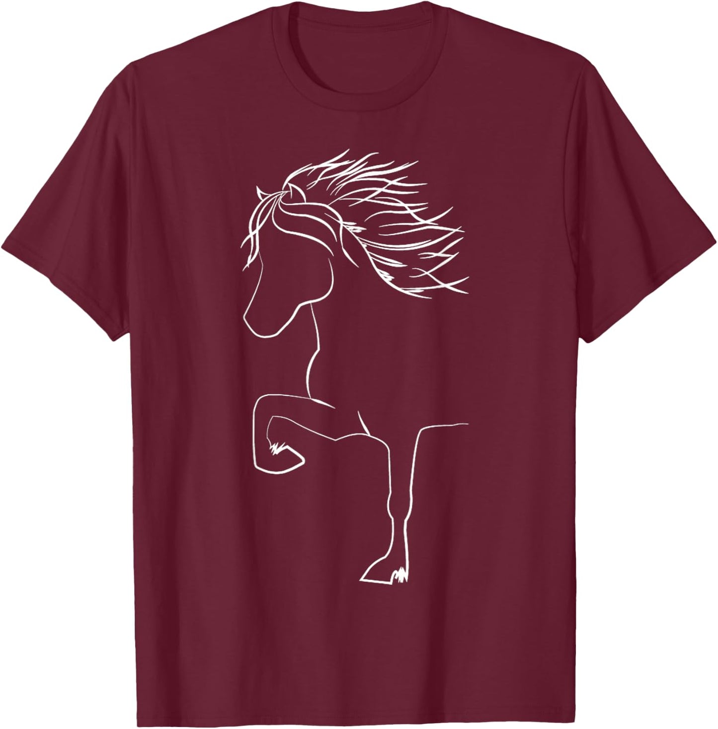 Cute Icelandic Horse Apparel For Horsefans King Kolbi T-Shirt - T-Shirt | Maroon