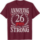 Annoying Each Other for 26 Years - 26th Wedding Anniversary T-Shirt - T-Shirt | Maroon