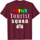 Mini Tourist Squad Camera Girl Souvenir Vacation Travel T-Shirt - T-Shirt | Maroon