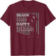 Wednesday Black Is My Happy Color Silhouette Poster T-Shirt - T-Shirt | Maroon