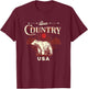 Alaska Bear Country USA Alaska T-Shirt - T-Shirt | Maroon