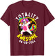 Solar Eclipse Totality Awesome 04-08-2024 Dabbing Unicorn T-Shirt - T-Shirt | Maroon