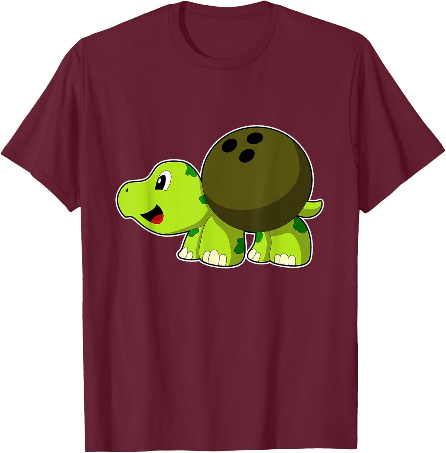 Turtle Bowling Bowling ball Sports T-Shirt - T-Shirt | Maroon