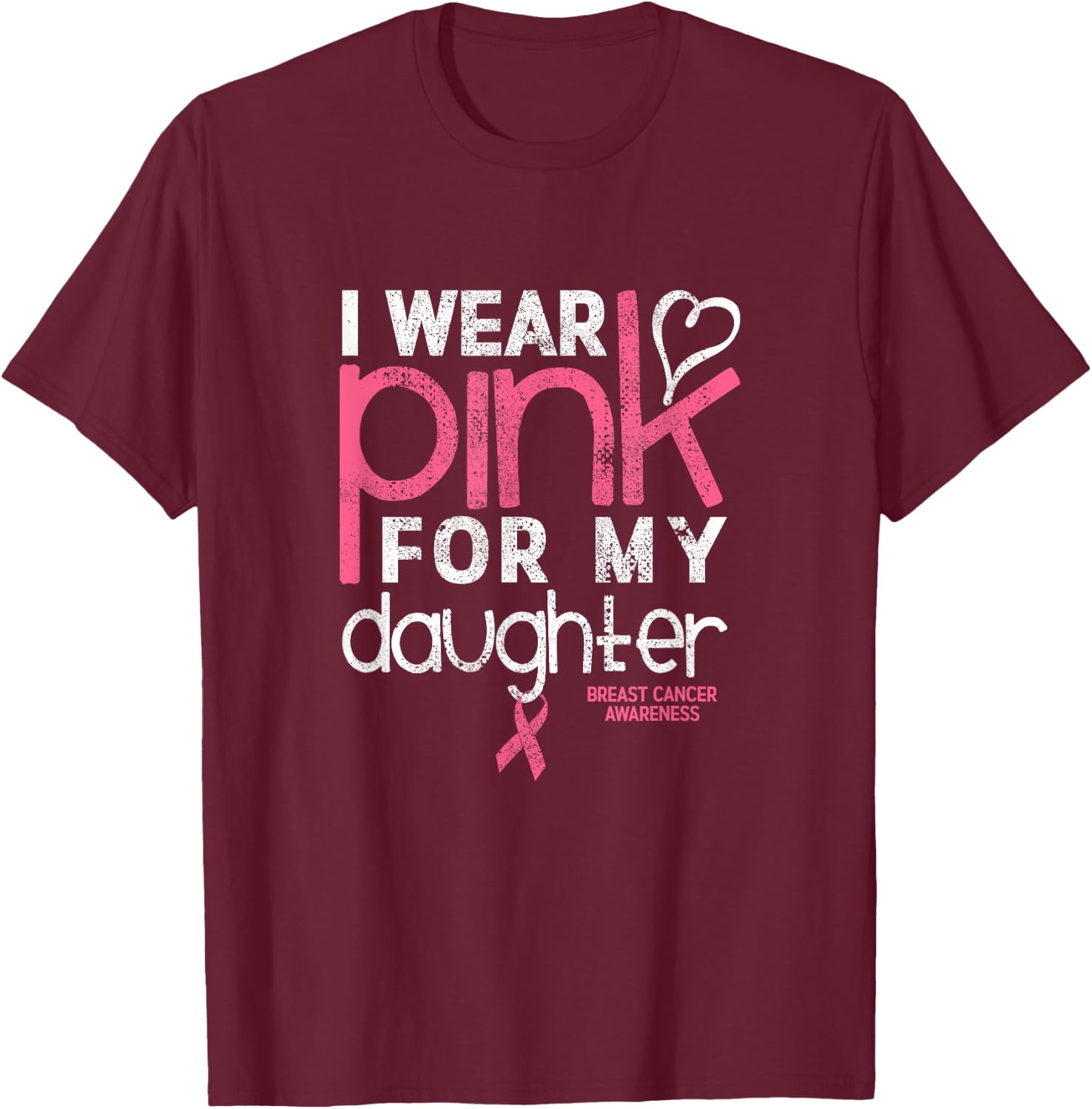 Your fight is my fight breast cancer awareness T-Shirt - T-Shirt | Maroon