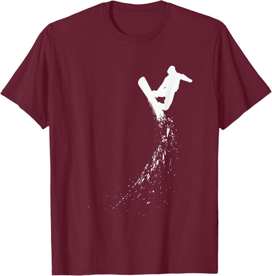 Freestyle Snowboarding - Snowboarder Snowboard Wintersports T-Shirt - T-Shirt | Maroon