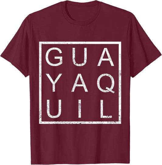 Guayaquil Ecuador, Ecuador Pride, Ecuador Travel, Guayaquil T-Shirt - T-Shirt | Maroon