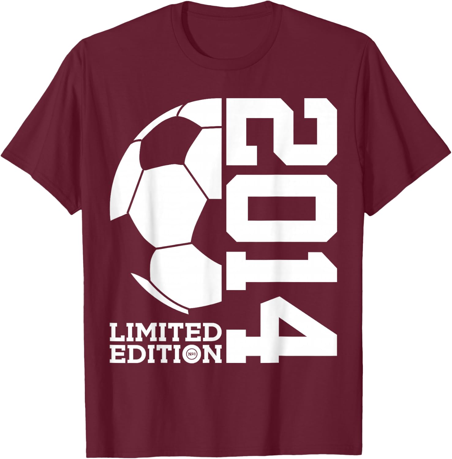 12th BIRTHDAY SOCCER LIMITED EDITION 2014 T-Shirt - T-Shirt | Maroon