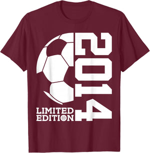 12th BIRTHDAY SOCCER LIMITED EDITION 2014 T-Shirt - T-Shirt | Maroon