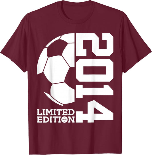 12th BIRTHDAY SOCCER LIMITED EDITION 2014 T-Shirt - T-Shirt | Maroon