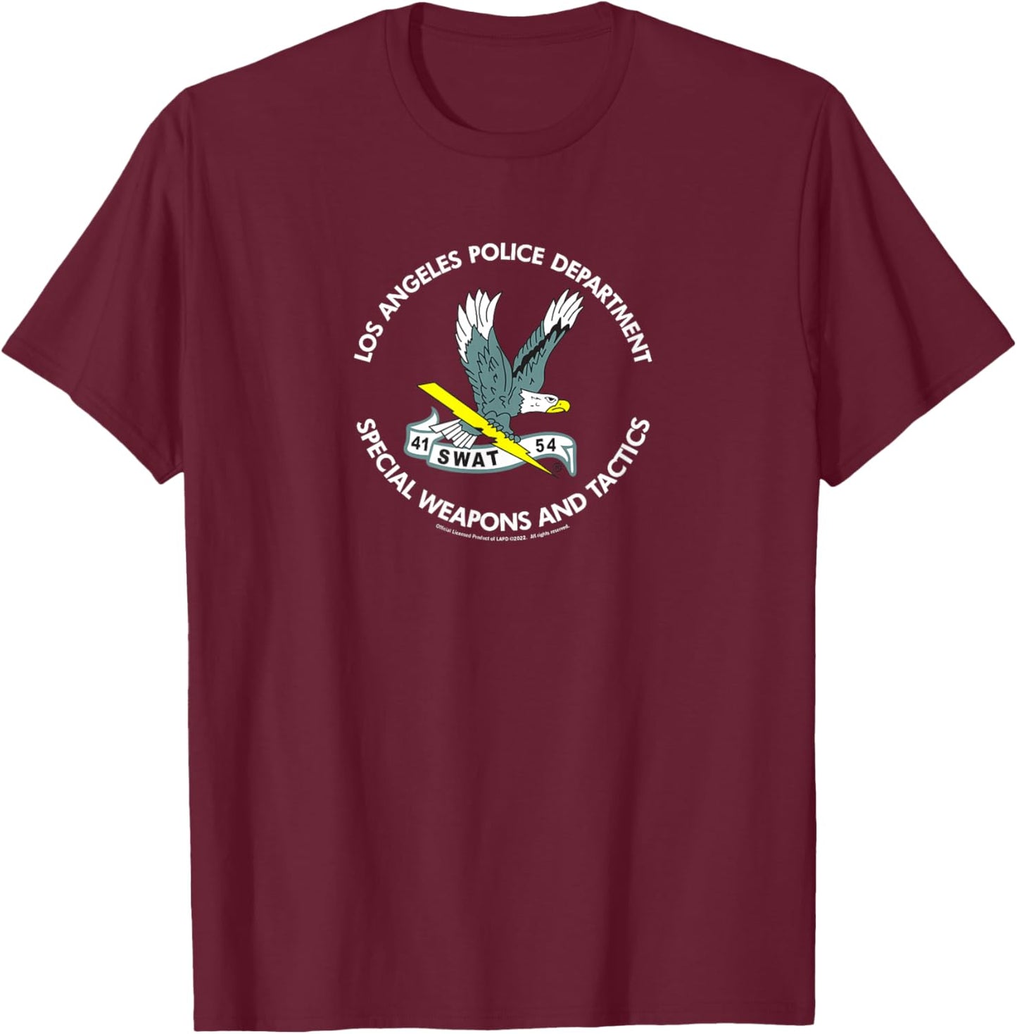 Lapd Swat T-Shirt - T-Shirt | Maroon
