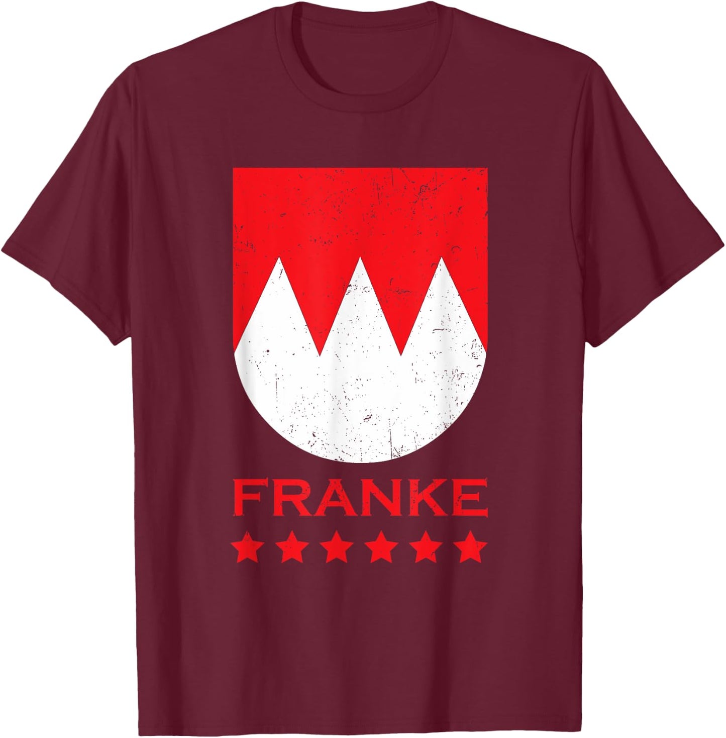 Franconia Frank Bavaria Germany Franconian dialect German T-Shirt - T-Shirt | Maroon
