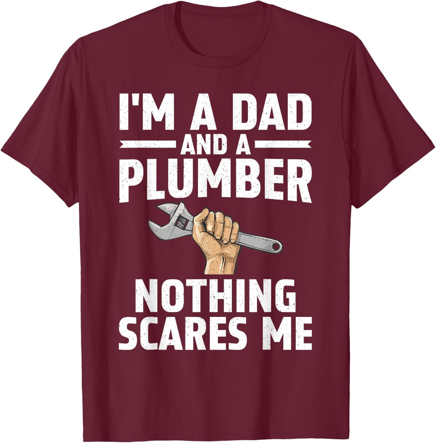 Cool Plumber Art Dad Plumbing Gag Pipefitter Plumber T-Shirt - T-Shirt | Maroon