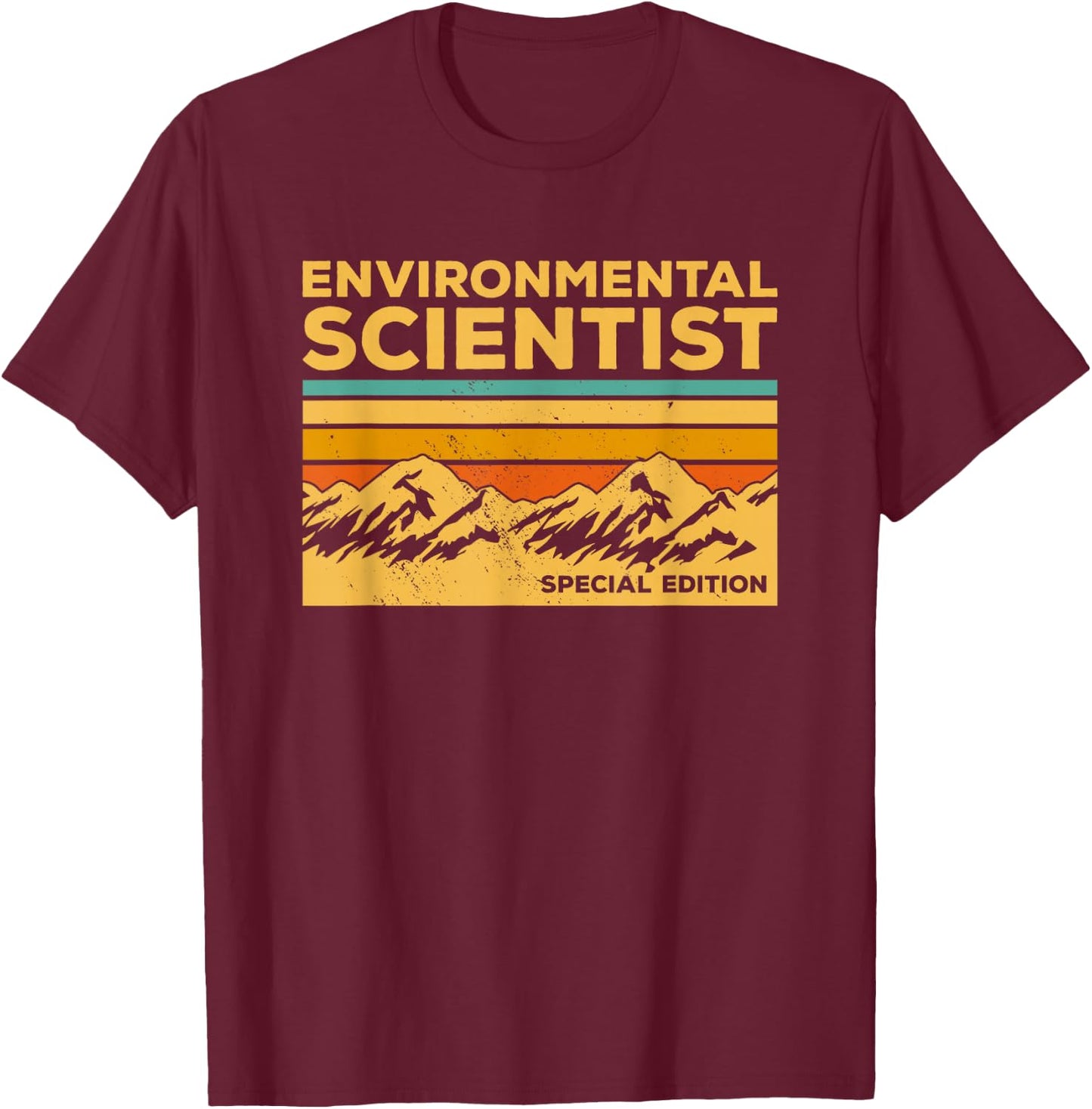 Vintage Environmental Scientist Special Edition T-Shirt - T-Shirt | Maroon