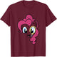 Kids My Little Pony: Friendship Is Magic Pinkie Pie Big Face T-Shirt - T-Shirt | Maroon