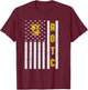 Funny Army ROTC American Flag ROTC Leadership Excellence T-Shirt - T-Shirt | Maroon