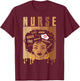 Nurse African American Melanin Black History Month Nurse T-Shirt - T-Shirt | Maroon