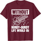 Instrument Hurdy-Gurdy Gurdyist Design for a Hurdy-gurdy fan T-Shirt - T-Shirt | Maroon