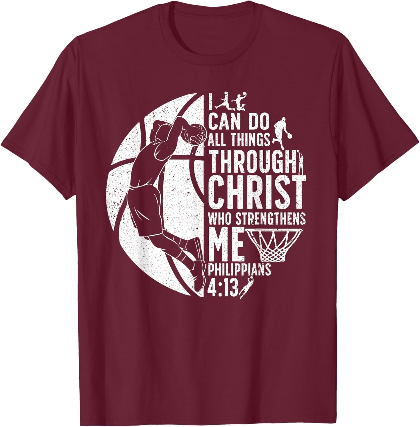 Cool Basketball Women Sport Game Basketball Player T-Shirt - T-Shirt | Maroon
