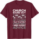 Church Sound Guy Funny Church Sound Technician T-Shirt - T-Shirt | Maroon