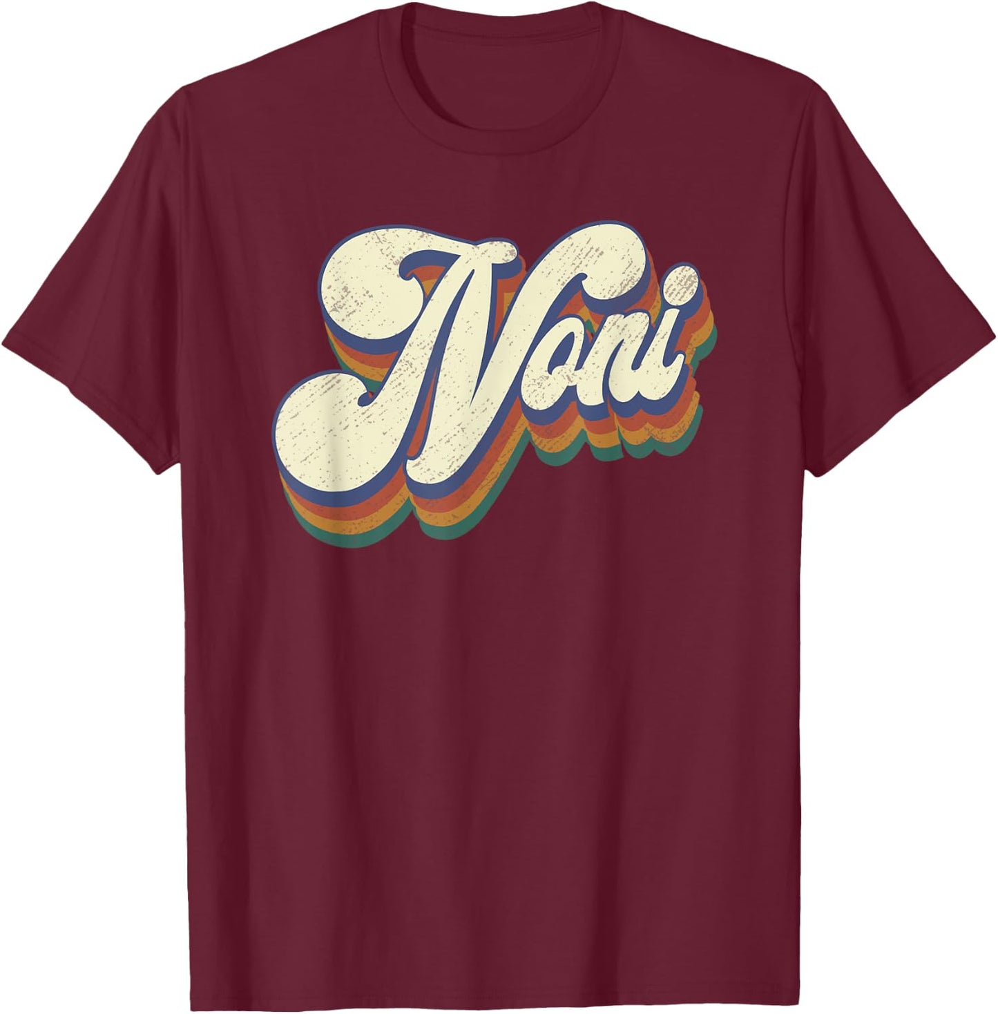 Noni Gifts For Grandma Retro Vintage Mother's Day Noni T-Shirt - T-Shirt | Maroon