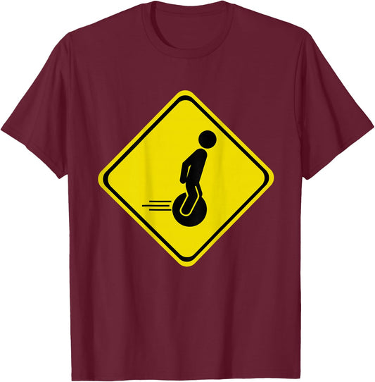 Electric Unicycle EUC ESK8 T-Shirt - T-Shirt | Maroon