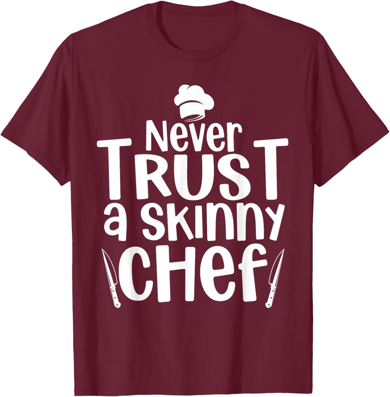 Funny Chef Design Women Culinary Chef Cook Cooking T-Shirt - T-Shirt | Maroon