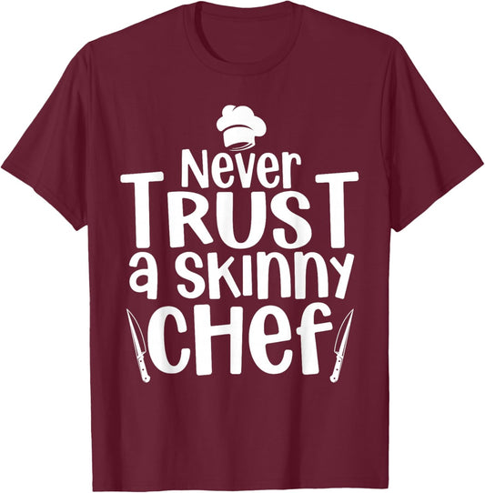 Funny Chef Design Women Culinary Chef Cook Cooking T-Shirt - T-Shirt | Maroon