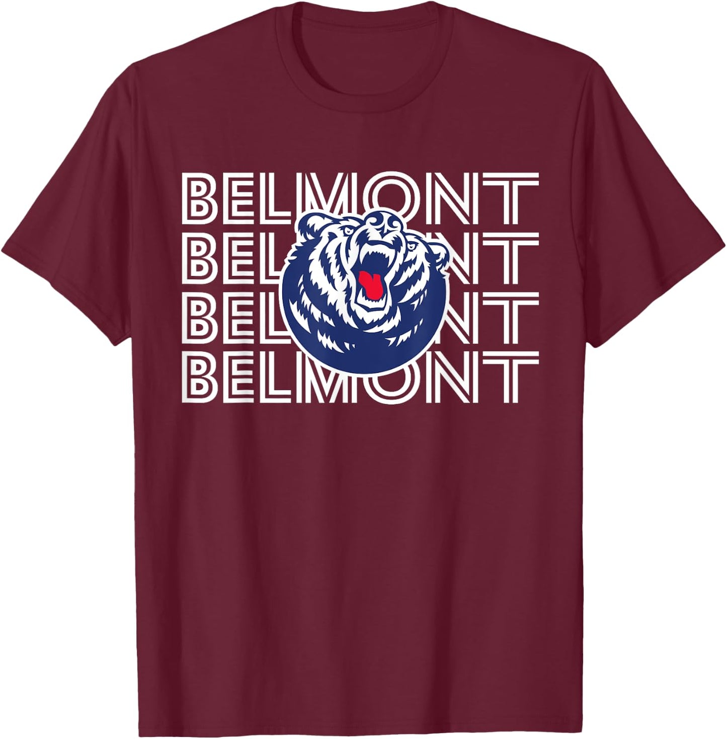 Belmont Bruins | Official NCAA Merch | NCAFBEL01 T-Shirt - T-Shirt | Maroon