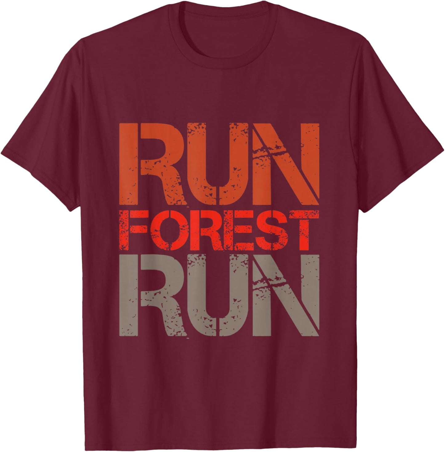 Logger Woodsman Vintage Run Forest Run Lumberjack Chainsaw T-Shirt - T-Shirt | Maroon