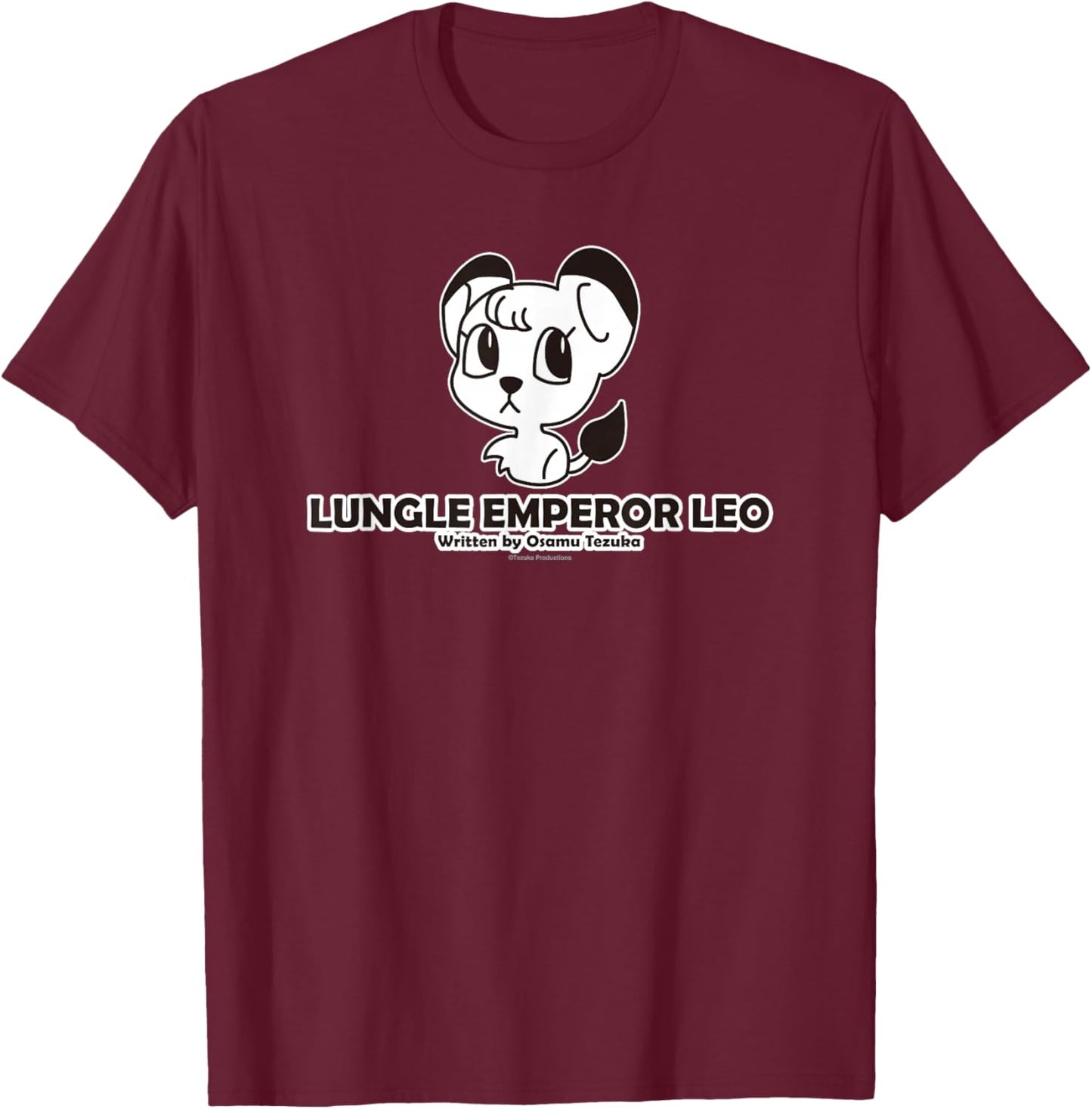 Kimba the White Lion tirari (Leo) (C)TEZUKA PRODUCTIONS T-Shirt - T-Shirt | Maroon