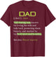 Papa Husband Spiritual Pastor Worship Leader Jesus Christian Dad Definition God Religious Roman Catholic Father Black T-Shirt - T-Shirt | Maroon