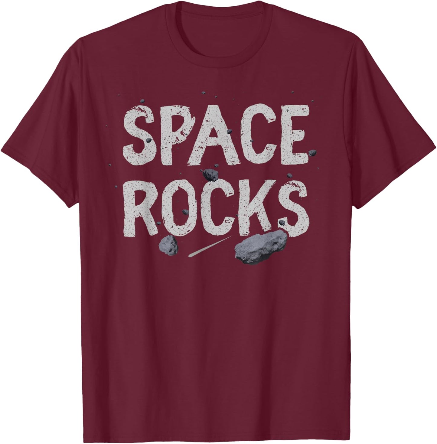 Space Rocks asteroid meteor shower cool space lover design T-Shirt - T-Shirt | Maroon