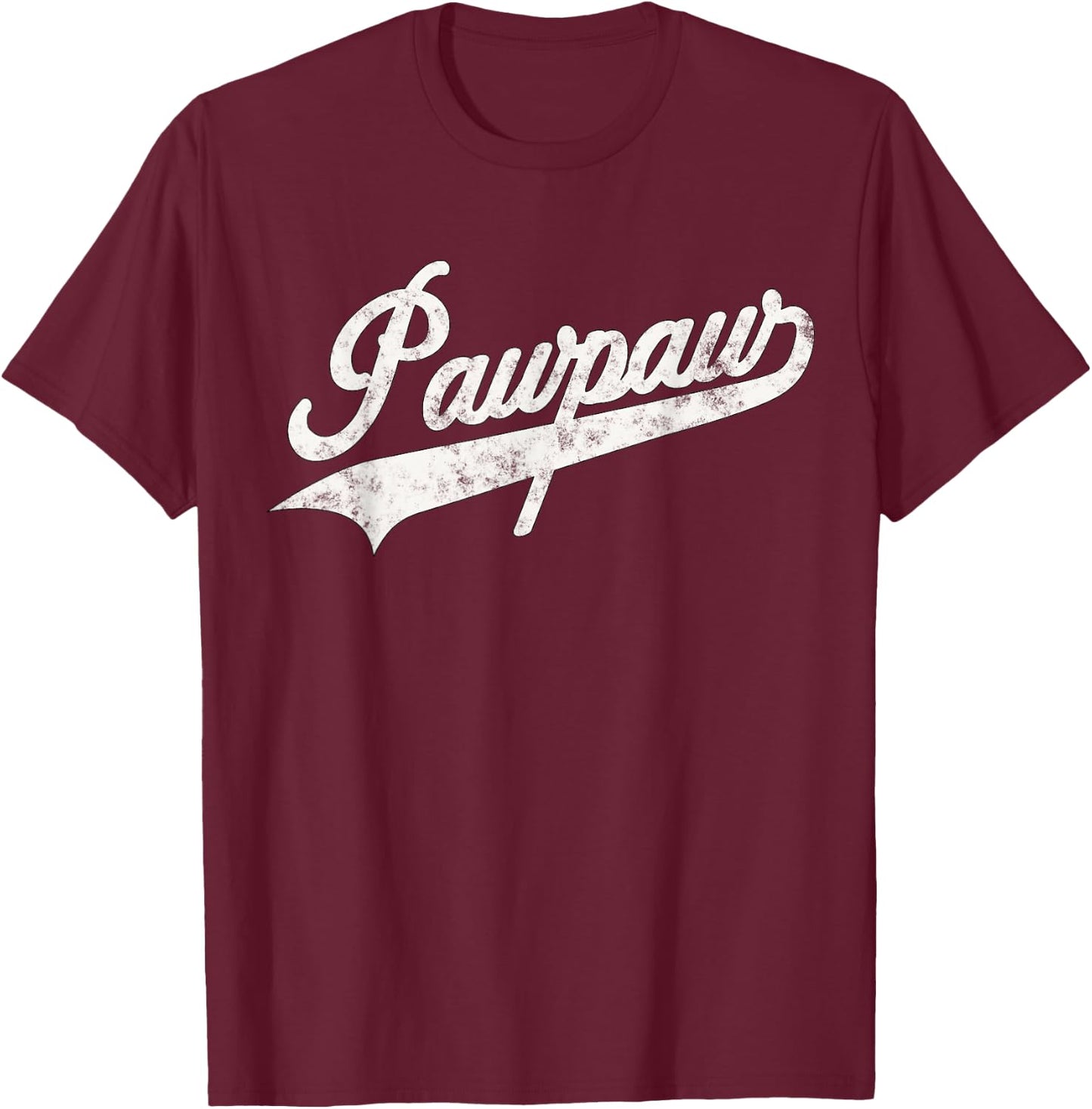 Pawpaw Vintage Retro Style Father’s day Gift Dad Grandpa T-Shirt - T-Shirt | Maroon