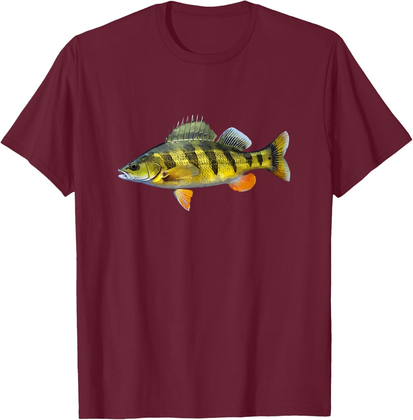 Yellow Perch T-Shirt - T-Shirt | Maroon