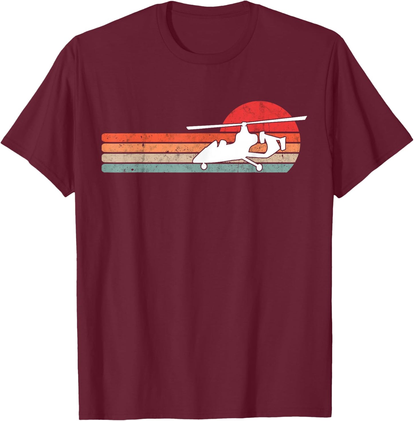 Gyrocopter Retro Autogyro Vintage T-Shirt - T-Shirt | Maroon