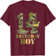 14th Birthday Military Themed Camo Boys 14 Years Old Soldier T-Shirt - T-Shirt | Maroon