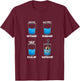 Optimist Pessimist Realist Guitarist Klassische Gitarre T-Shirt - T-Shirt | Maroon