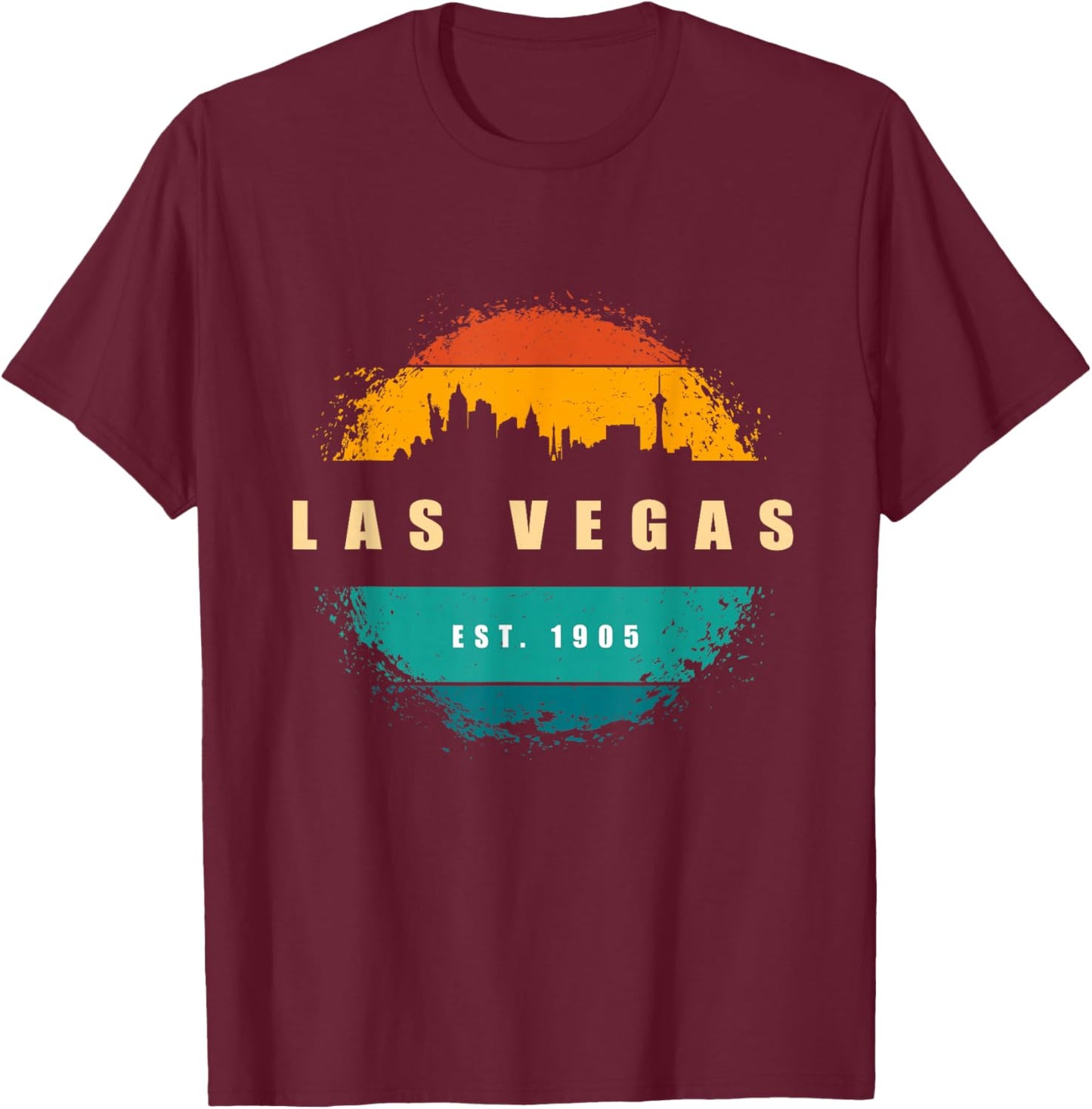 Las Vegas Nevada T-Shirt - T-Shirt | Maroon