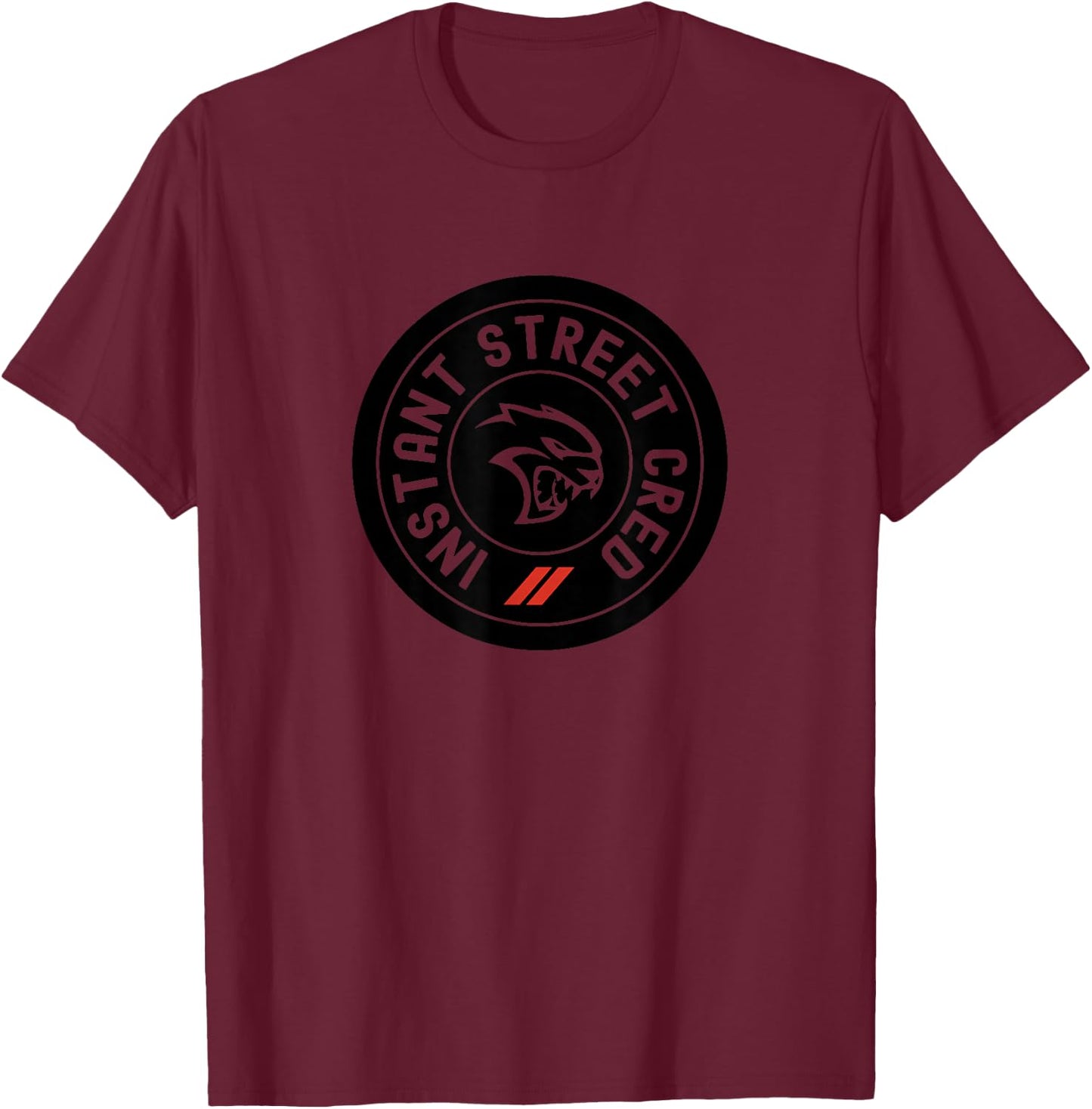 Dodge Neon Hellcat T-Shirt - T-Shirt | Maroon
